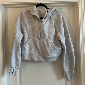Lululemon quarter zips scuba hoodie